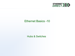 Hubs and Switches - Ethernet Direct Corporation