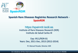 Spanish Rare Diseases Registries Research Network