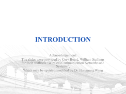introduction - Honggang Wang