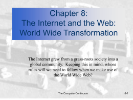 Chapter 8 PowerPoint Slides - UB Computer Science and Engineering