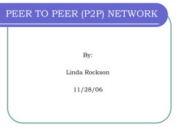 Peer-to-Peer networking over the internet