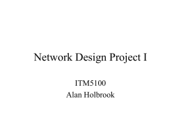 Network Design Project
