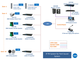 IP PA System for Park Sound System Solution