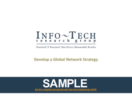 Develop a Global Network Strategy-SAMPLE - Info