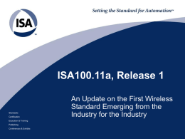 ISA100.11a Status
