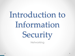 Introduction to Information Security - Cs Team Site | courses.cs.tau.ac.il