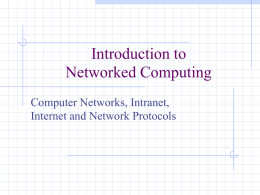 Introduction to Networked Computing