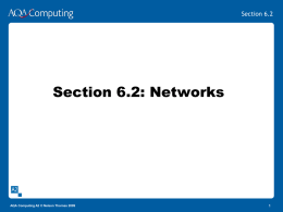 6.2 Networks (AQA)