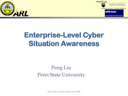 Enterprise-Level Cyber Situation Awareness
