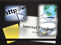 Internet Timeline