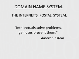 domain name system.