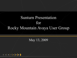 Four Levels of Convergence - Rocky Mountain Avaya User`s Group