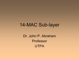 14-MAC Sub-layer - UTRGV Faculty Web