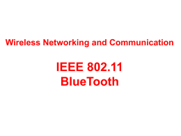 IEEE 802.11 and Bluetooth