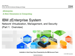 zEnterprise Unified Resource Manager