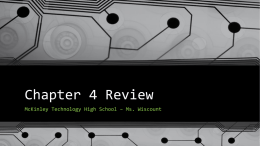 Chapter four review