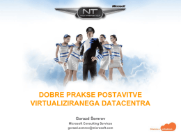 Virtual Networks - Microsoft NT konferenca