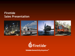 Firetide Sales Presentation 8