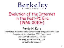 InternetHistory05 - University of California, Berkeley
