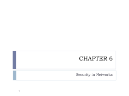 Chapter 6 Network Security