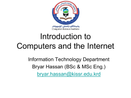 Introduction to Computers and the Internetx