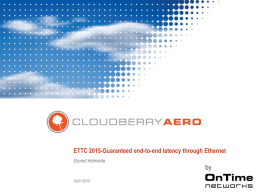 ETTC2015 Guaranteed end-to-end latency