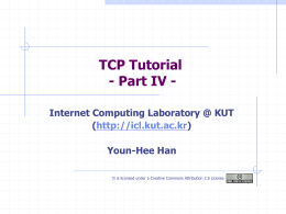 TCP IV - LINK@KoreaTech
