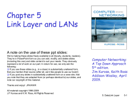 Chapter 5 Wireless and Mobile Networking