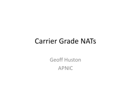 Carrier Grade NATs - Labs