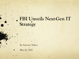 FBI Unveils Next-Gen IT Strategy