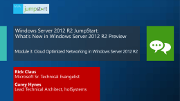 Windows Server 2012 R2 Preview: Networking