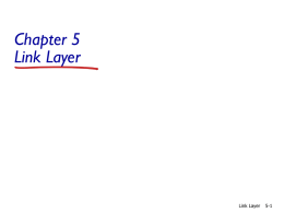 Chapter 5 Link Layer