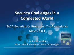 Security Challenges in a Connected World