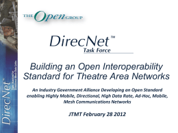 Building an Open Interoperability Standard for Theatre Area Networks