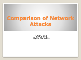 Comparison of Network Attacks