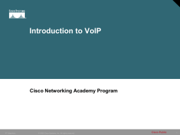 Introduction to VoIP