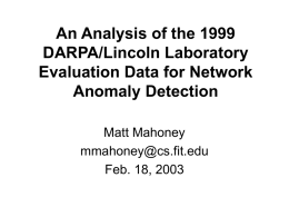 Machine Learning for Network Anomaly Detection
