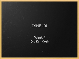 Week 3-4 - Ken Cosh