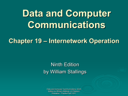 Chapter 19 - William Stallings, Data and Computer Communications