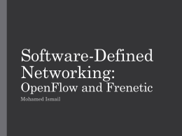 Software-Defined Networking