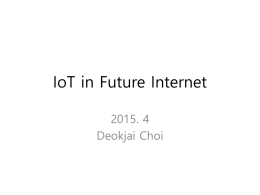 IoT in Future Internet2x