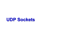 Connected UDP socket