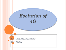 The Evolution of 4G