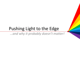 Pushing Light to the Edge - CHI-NOG