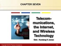 Management Information Systems Chapter 7 Telecommunications