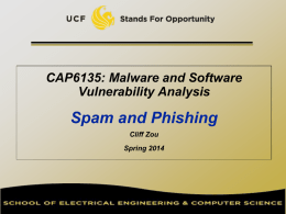 Email Spam - UCF Computer Science