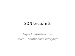 SDN Lecture 2x