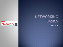 Chapter 1 Networking Basics