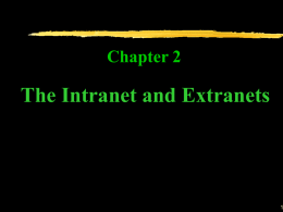 Chapter 2 The Intranet and Extranets
