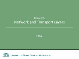 Network/Transport - UNCW/CSB Application Server Landing Page